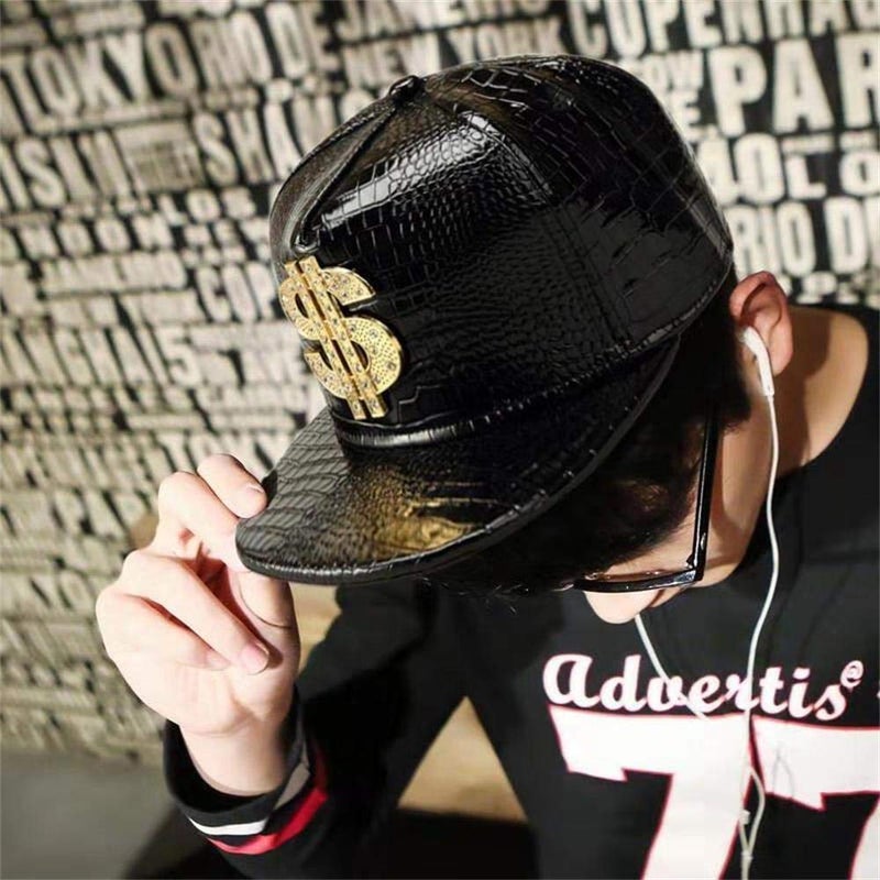 Wikavanli Hip Hop Hat,Flat-Brimmed Hat,Rock Cap,Adjustable Snapback Hat for Men and Women (Silver) - Image 5